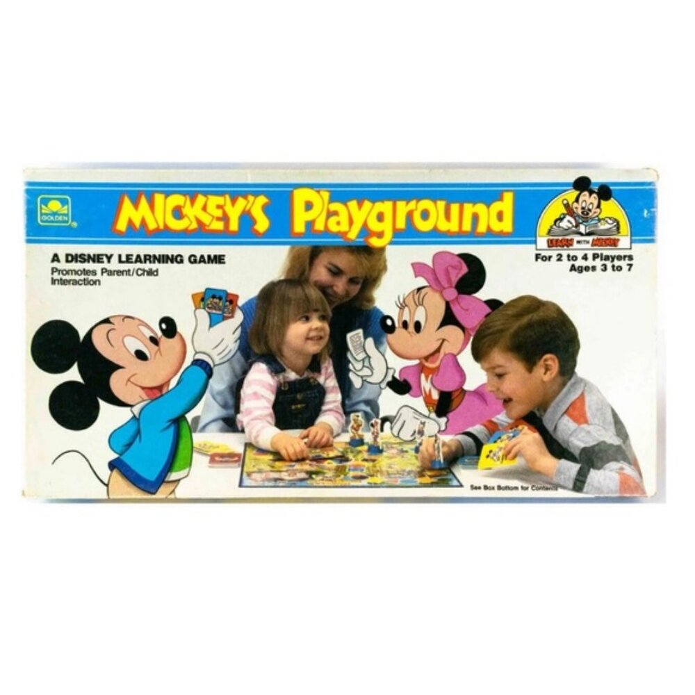 Vintage 1988 Mickeys Playground Board Game Disney